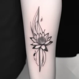 july birth flower tattoo