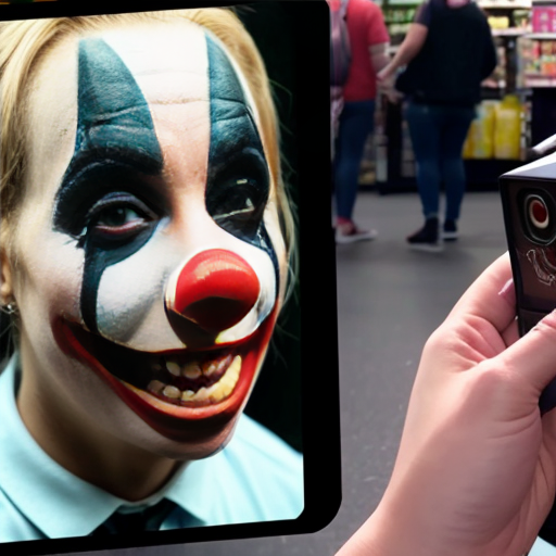 Cctv footage clown vs peppa Walmart