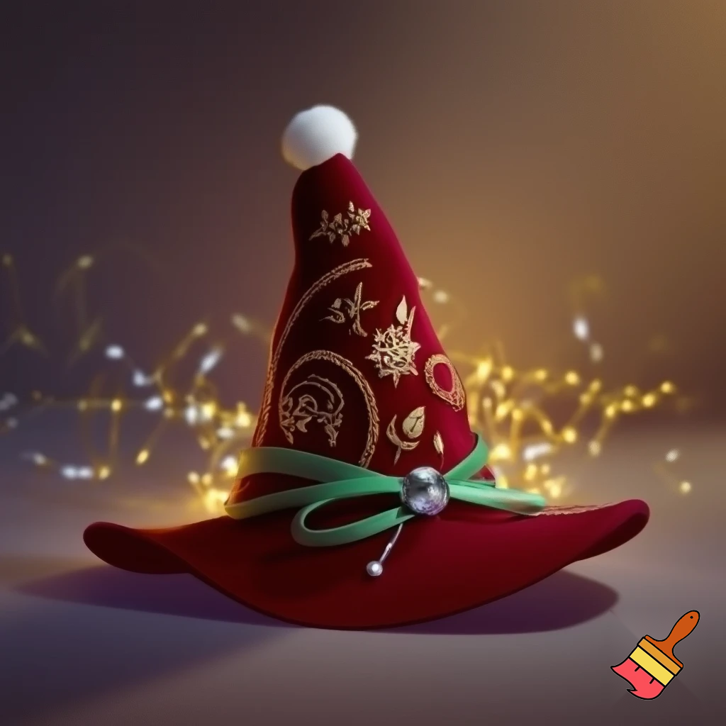 Christmas wizard hat