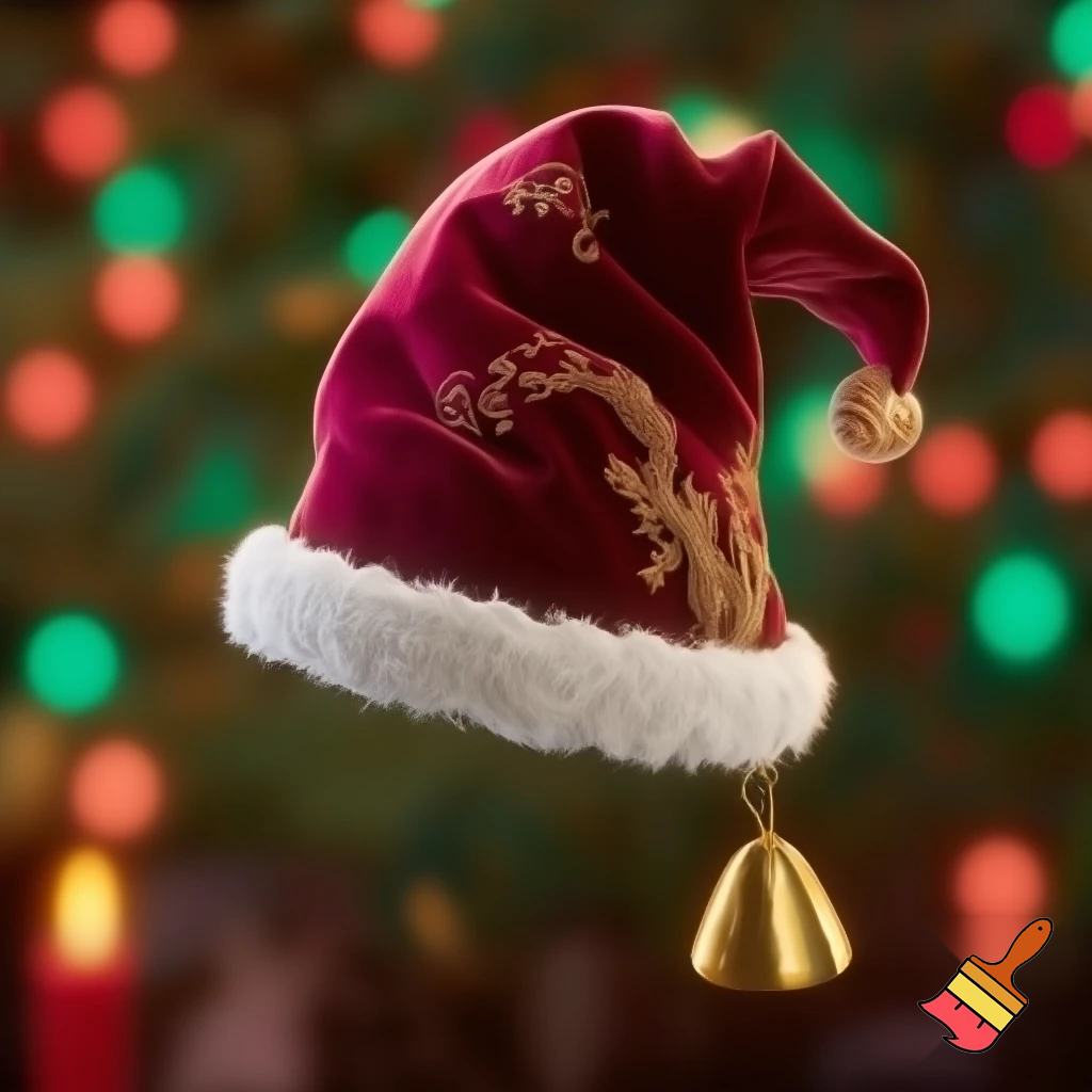 Christmas hat a Christmas hat velvet hat elf velvet