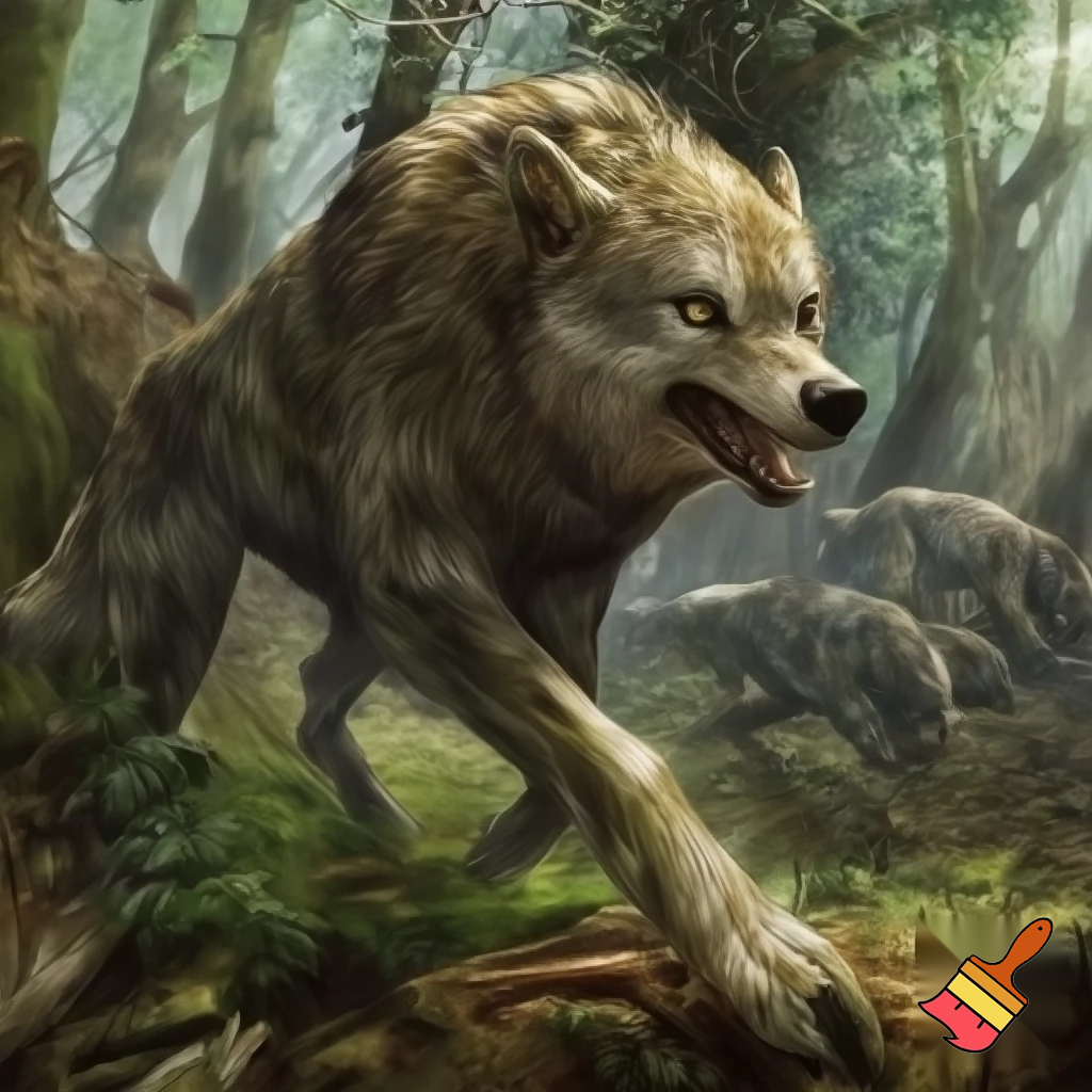 generate a picture that lives in a temperate forest it eats herd bound herbivores and its symbiotic relationship is mutualism
but Hi-traxers work as a pack to eat this animal