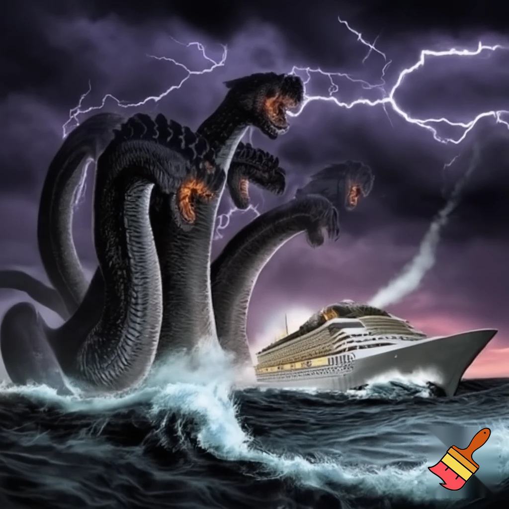 hydra chasing cruise ship
