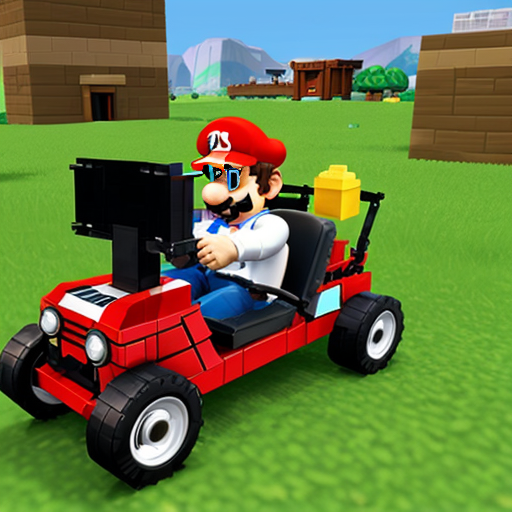 mario and roblox cart in smg4