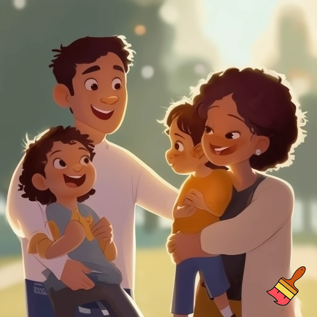 A family that has two children the boy is 10 years old and the girl is 7 years old