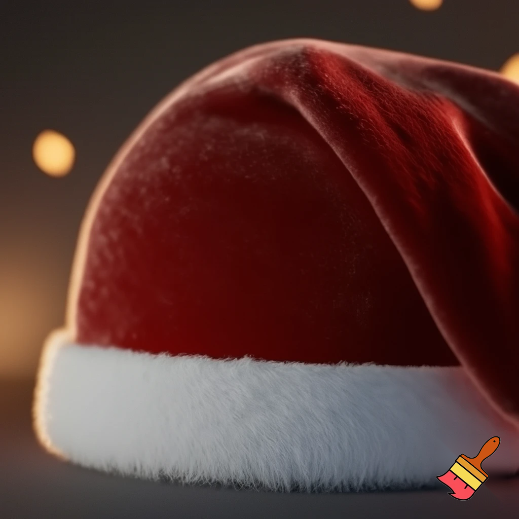 Christmas Santa Claus velvet hat delicate special delicate hat