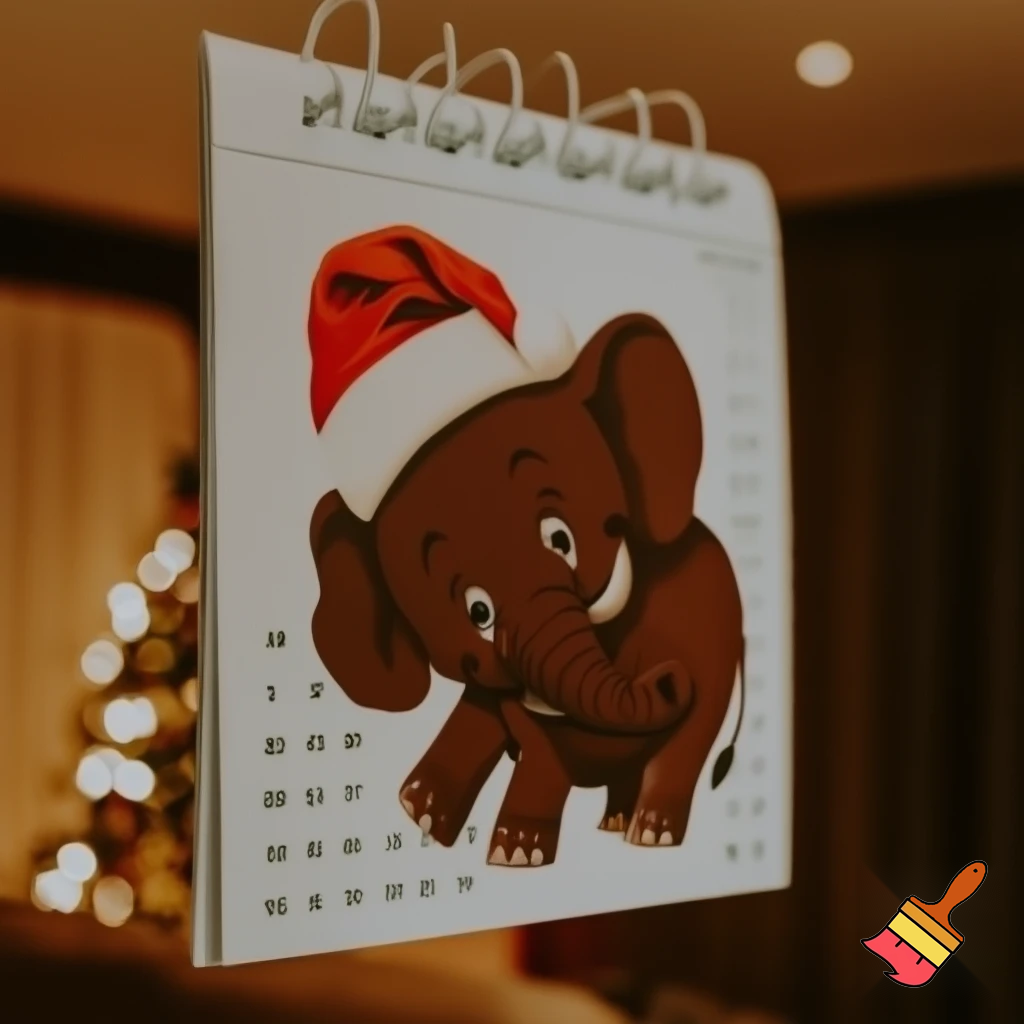 Open calendar, the Alpine calendar calendar, chocolate elephant calendar Christmas Christmas Alvin calendar Christmas chocolate