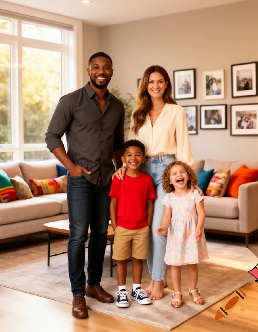Michel B jordan with a brunnete white wife with one girl that is 3 years old and one boy that is 6 years old