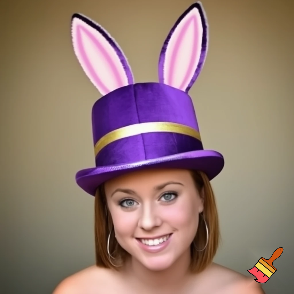 Easter bunny top hat, Easter balcony headband, purple and gold headband top hat rabbit, ear rabbit, ear headband, top hat