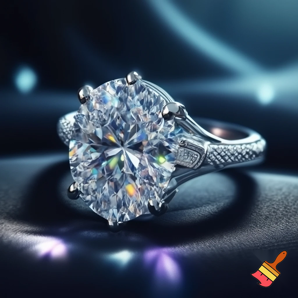 Diamond jewellery ring