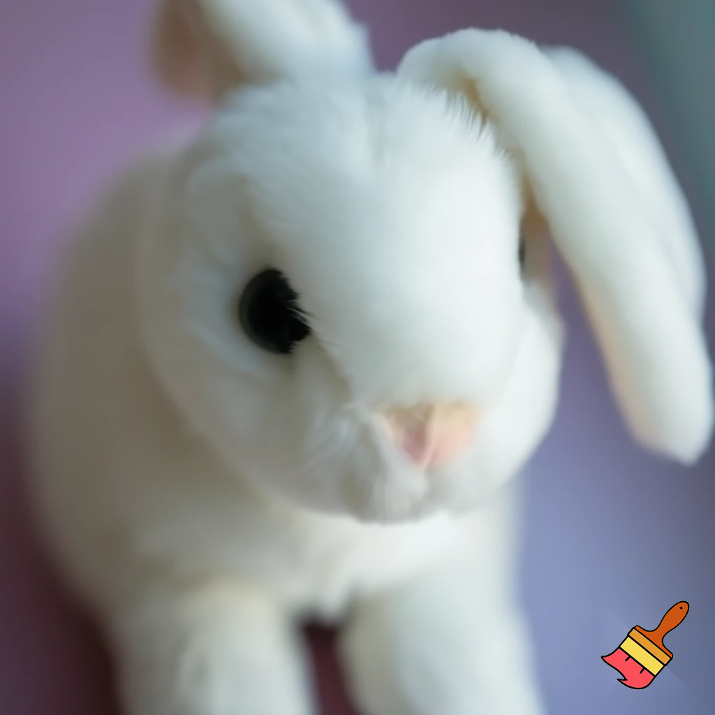 The toy Easter bunny