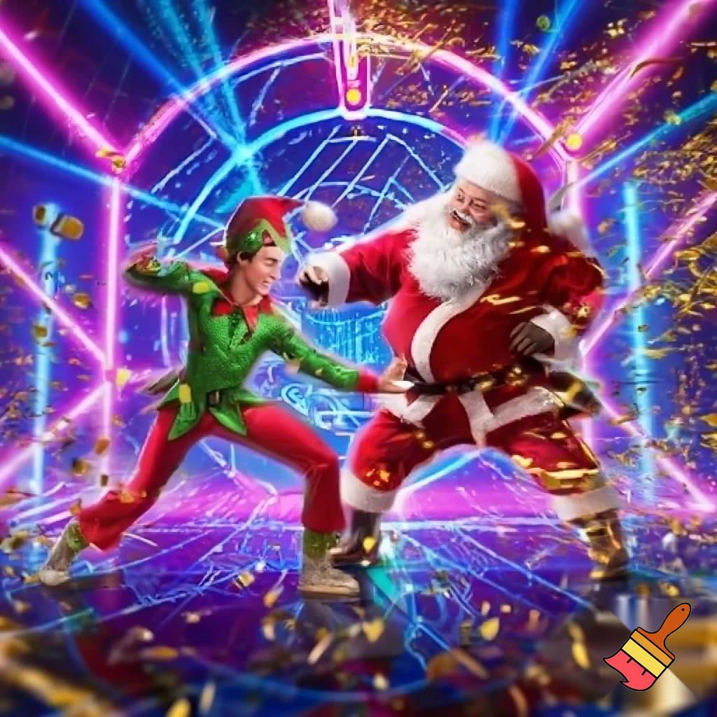 Just dance 2027 elf and Santa Claus 