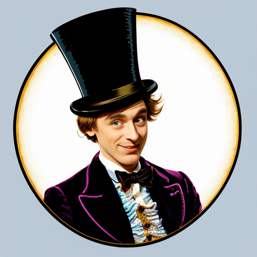 Willy Wonka’s top hat velvet