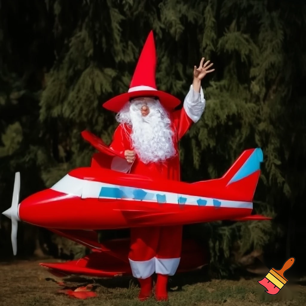 Christmas wizard hat, special costume red plane ramp ones big wizard hat Christmas hat