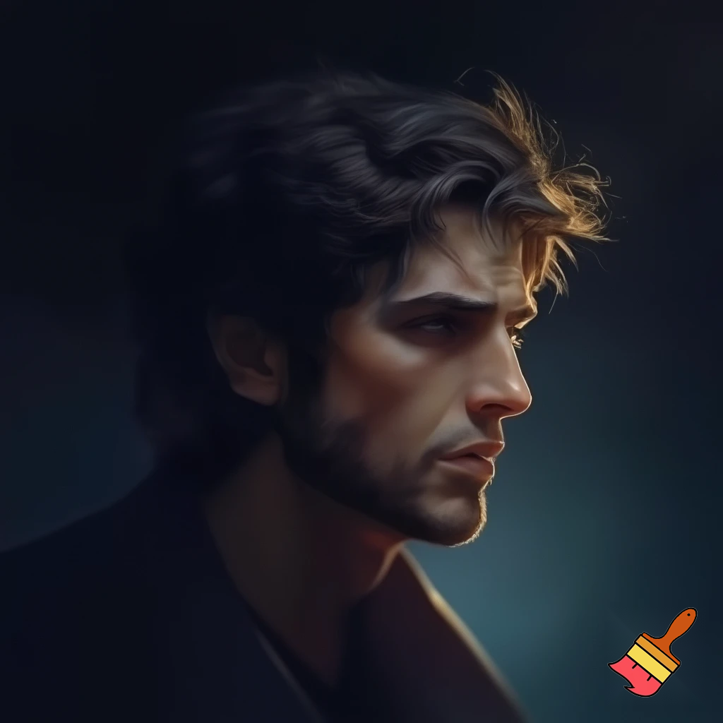 Adopt a character: a guy with dark hair and dark eyes.