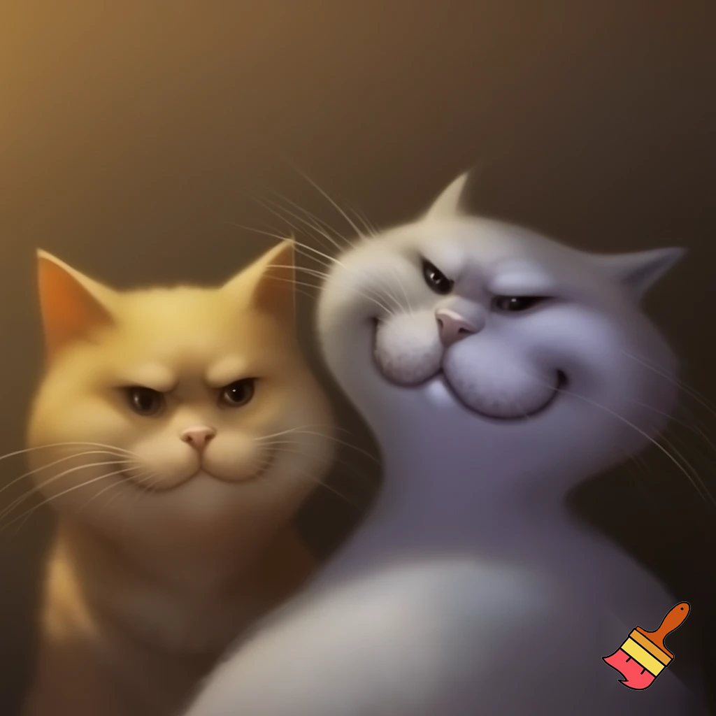 Cat with a stupid smirk