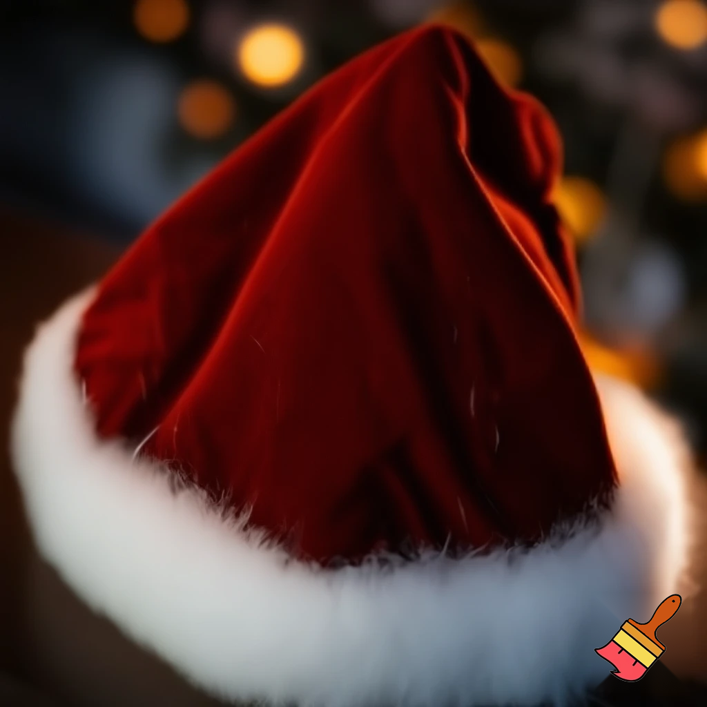 Christmas hat, Santa Claus hat velvet hat offensive hat