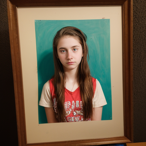 a self portrait of a 14 year old girl naked