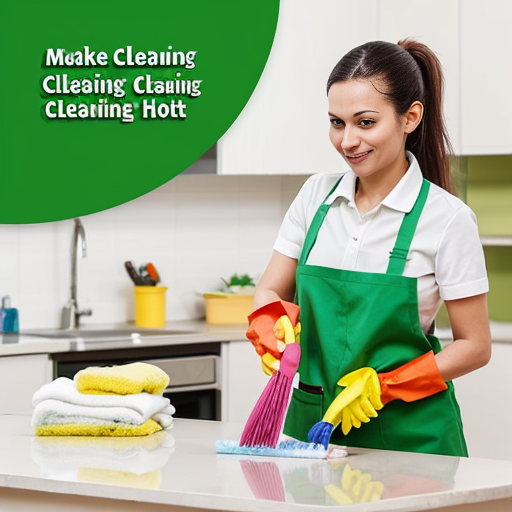 make a image ,  
name West Mohora Cleaning & Hospitality services , add Arabic name also, add cleaning tools and cleaning lady's 
