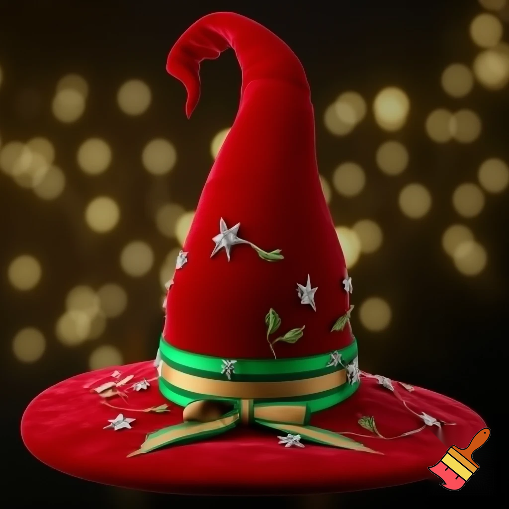 Christmas wizard hat Bendy hat