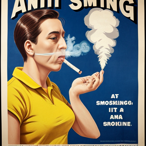 a poster on anti smoking
