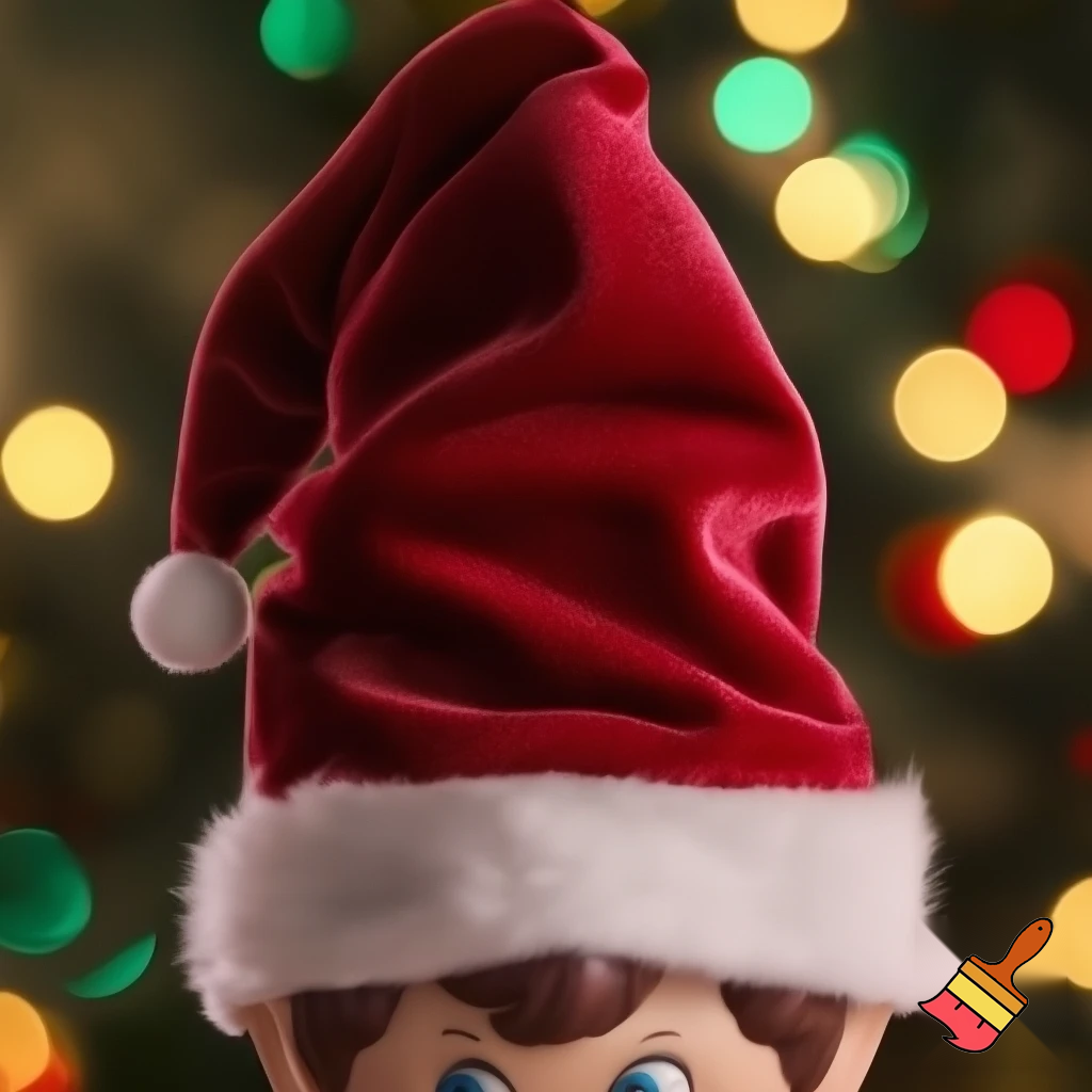 Elf on the shelf Christmas hat Santa Claus hat velvet