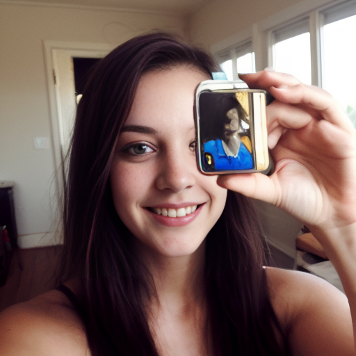 A young woman named Shelly, selfie