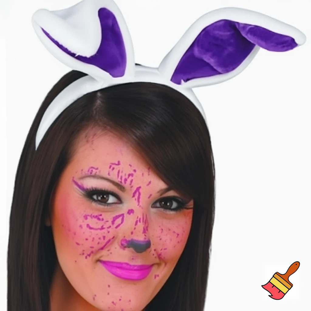 Easter bunny headband, top hat, Easter hat headband, top hat, purple and white, purple and white velvet top hat