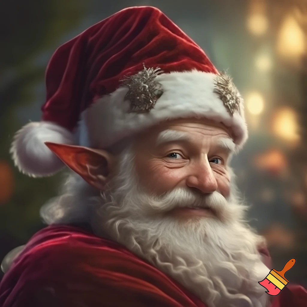 Elf Santa Claus hat velvet