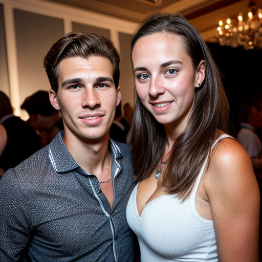 Goretzka and Vanessa at the party