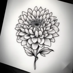 november birth flower tattoo