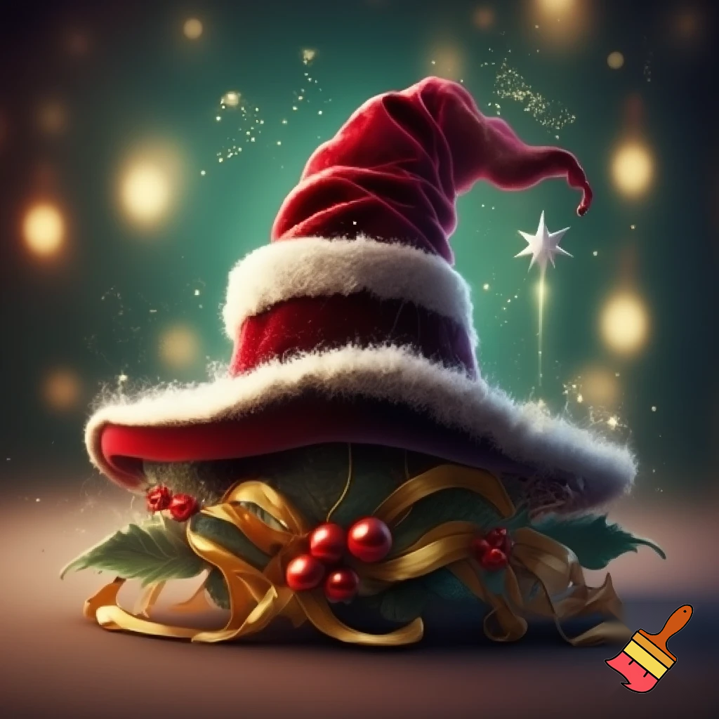 Christmas wizard hat