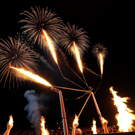 Create a pyro show of a fan curve. The pyros are supposed to be red and ignited by almost everyone. In addition, a banner will be shown: AUF GEHTS VICTORIA, KÄMPFEN UND SIEGEN!