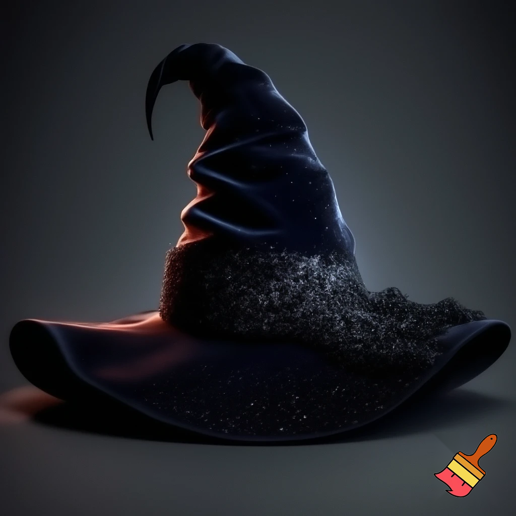 Velvet witches hat, witches hat, dark velvet witches hat and black glitter a fabric and velvet
