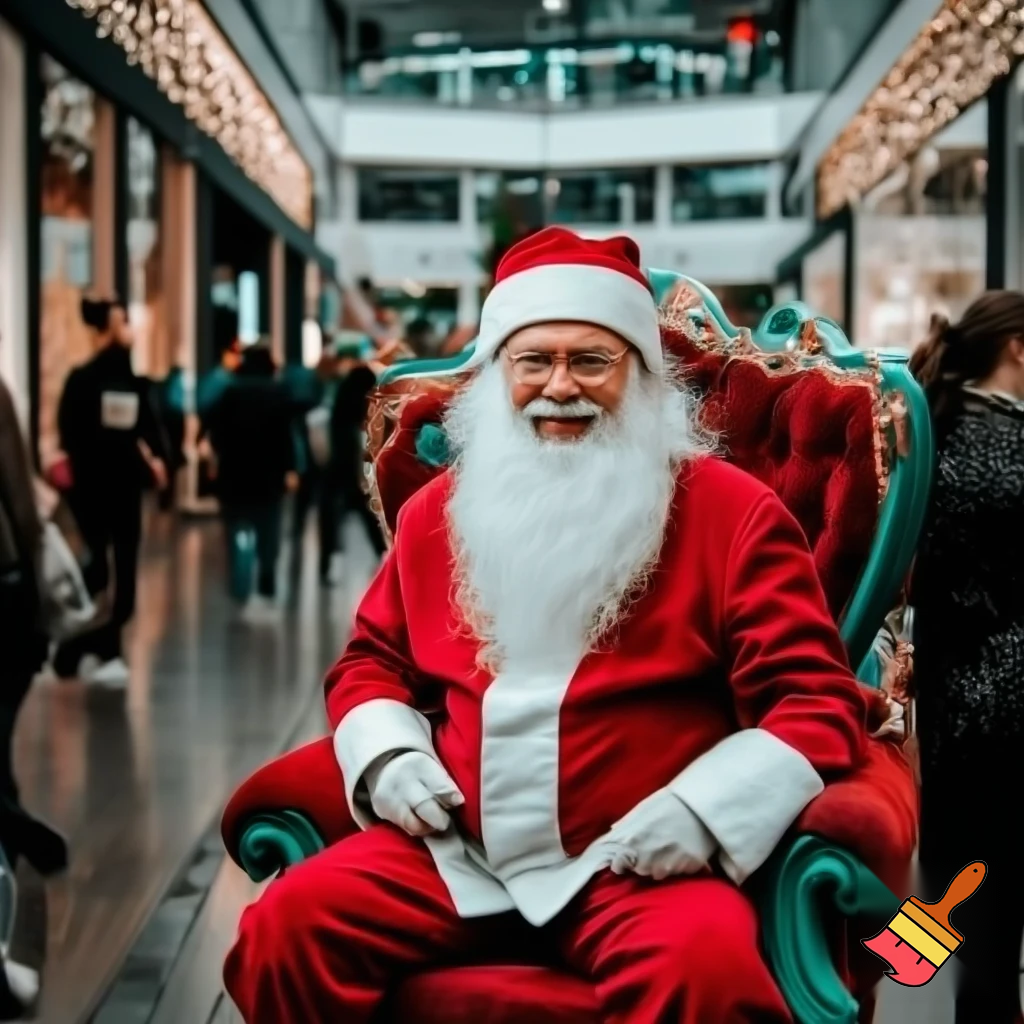 Santa Claus chair💫🌠⭐️🌟 Santa Claus shopping centre shopping centre chair Santa Claus chair