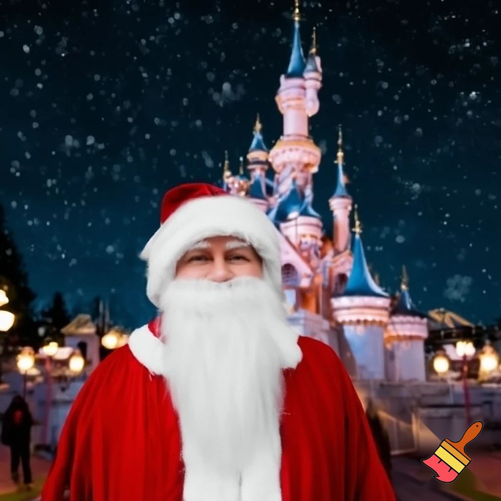 Santa Claus, Paris Disneyland the Santa star