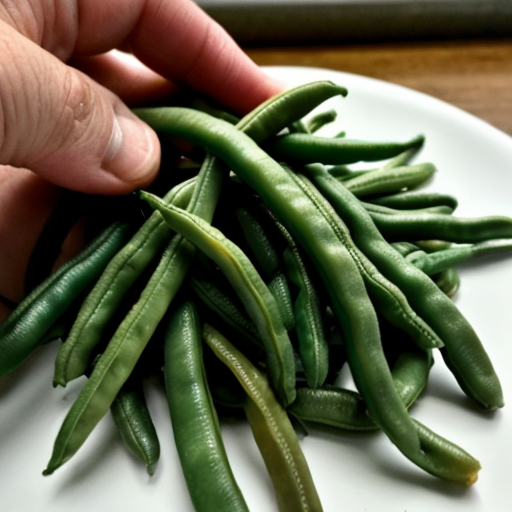 old lady green beans