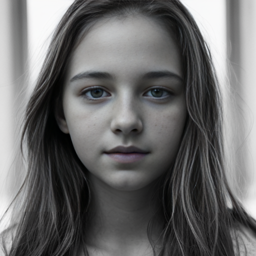 watercolor photograph of a  teen s, her hair is long and dirty dark blonde, hyper-realistic skin, charming face, , bright dark eyes, the light falls on the face c, masterpiece, hyperrealistic, hyperrealistic, detailed and perfect face, angelic look, detailed skin, serene atmosphere, high quality,,  black and white,, , tummy, 