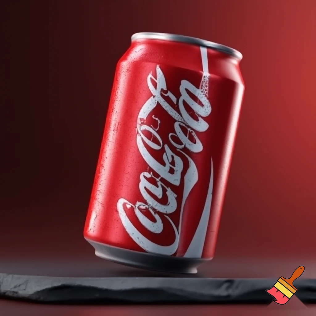Realistic cocacola can 