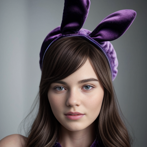 Easter bunny top hat headband Lala colour purple velvet top hat headband top hat easter bunny ears