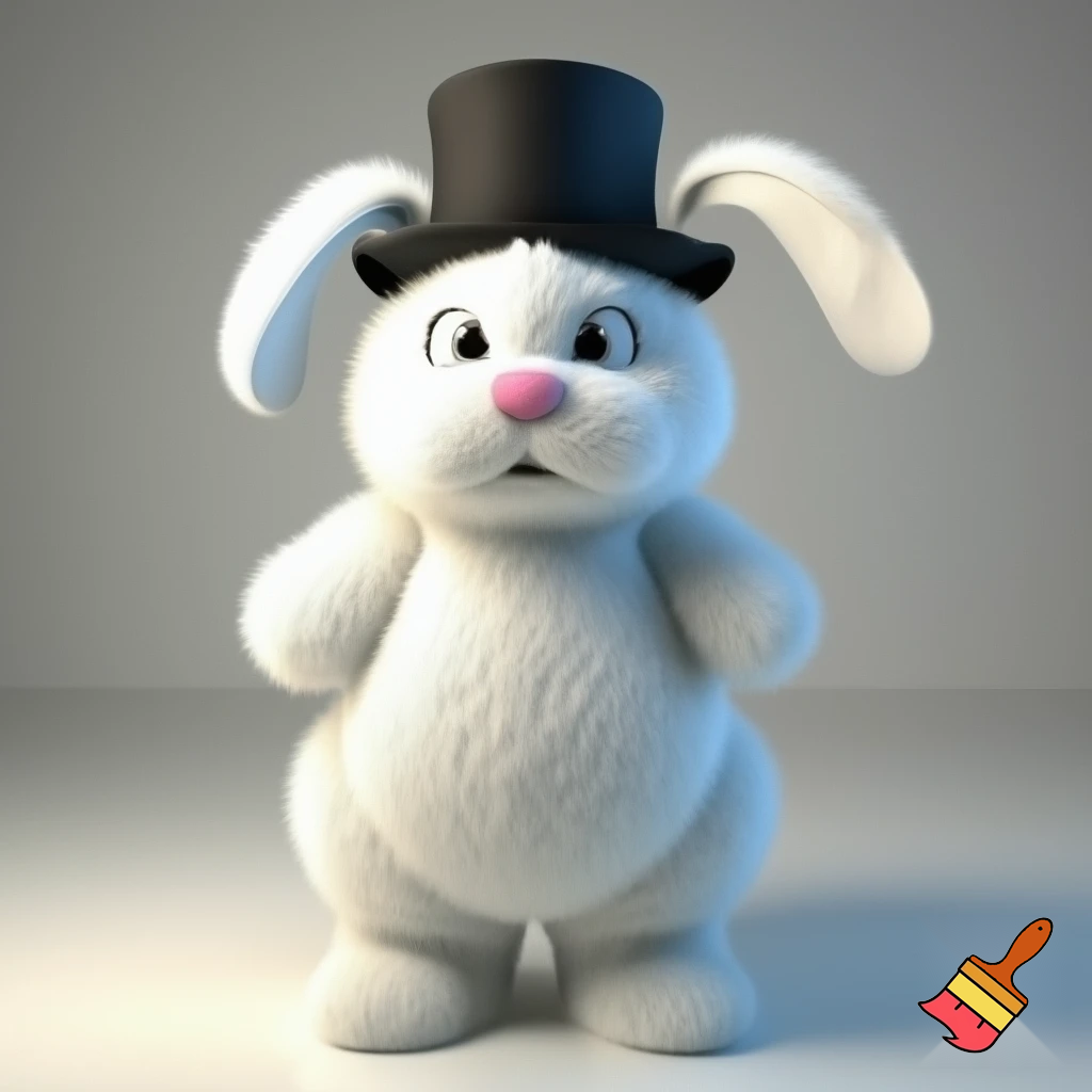 🏰 a chair van chair Easter bunny chair
Easter bunny with a top hat mascot costume