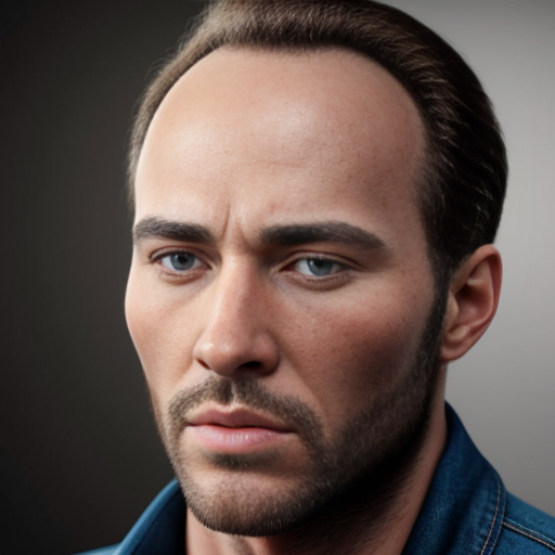 a guy that has a massive forehead