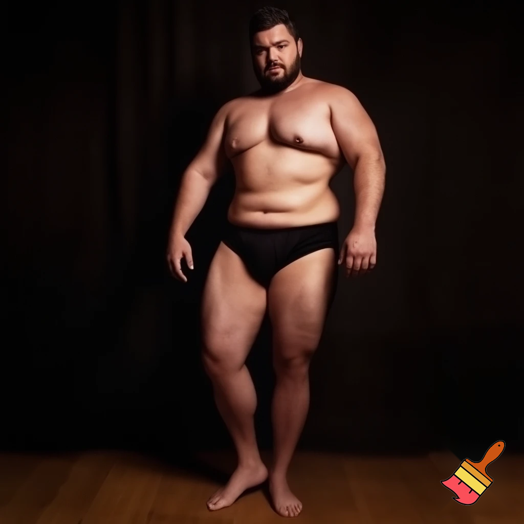 Naked man big ass in a bikini