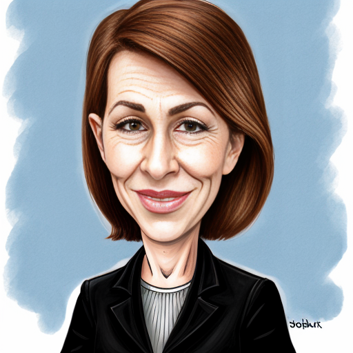 caricatura de una mujer valiente
