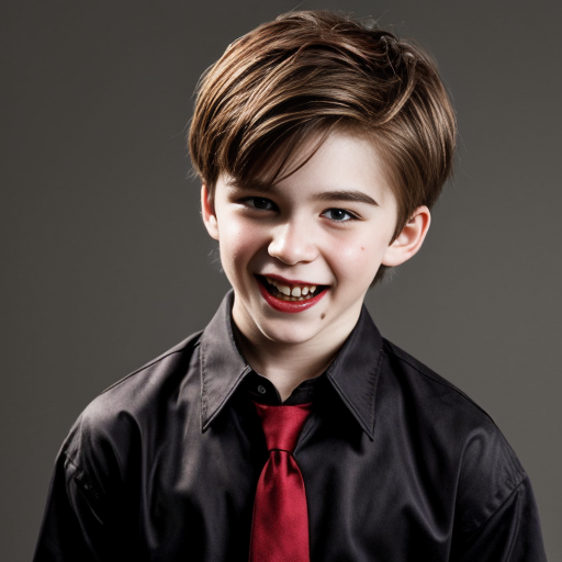 Vampire Boy with brown hair 