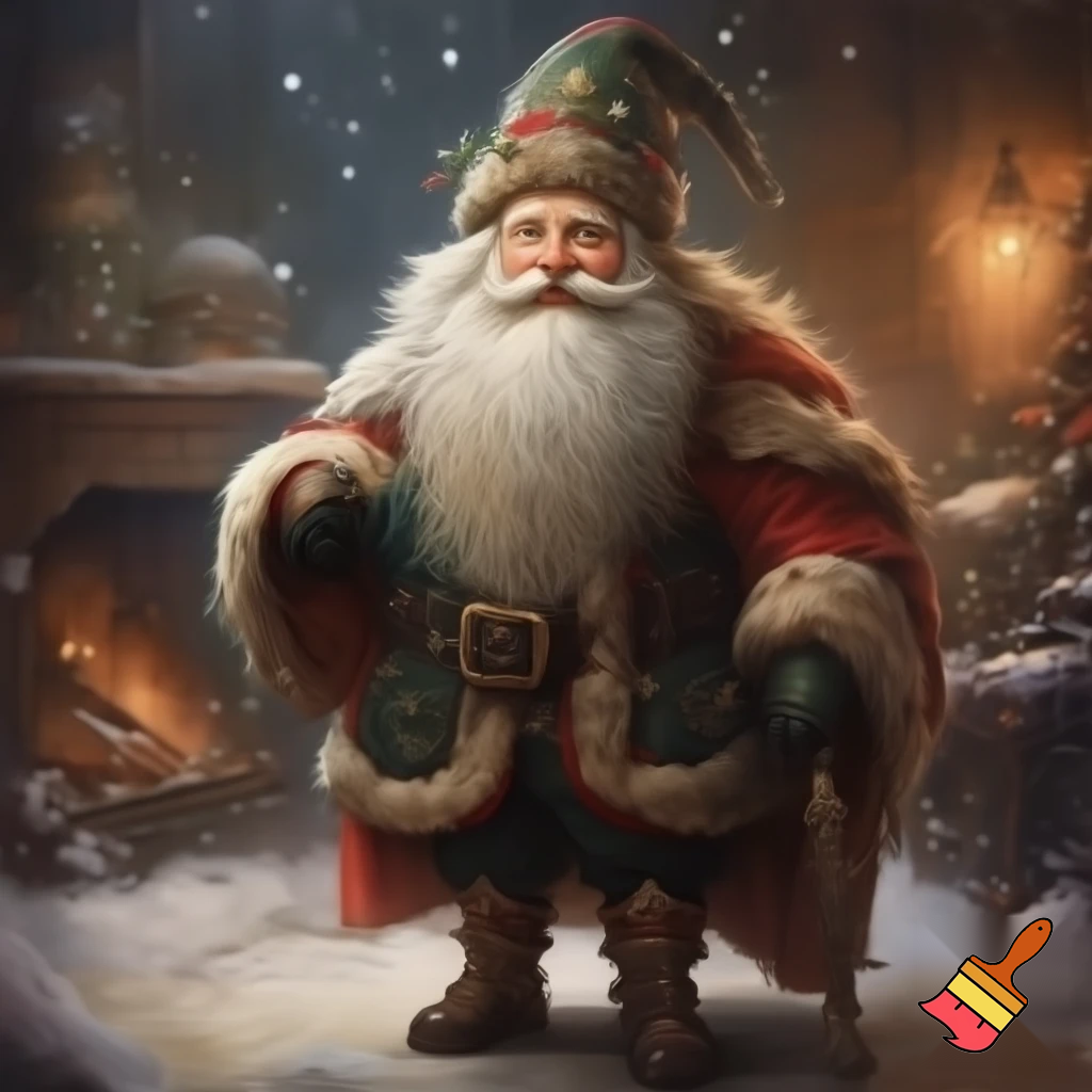 A wizard jacket Christmas jacket Santa Claus wizard Christmas shoes Christmas wizard hat a large one