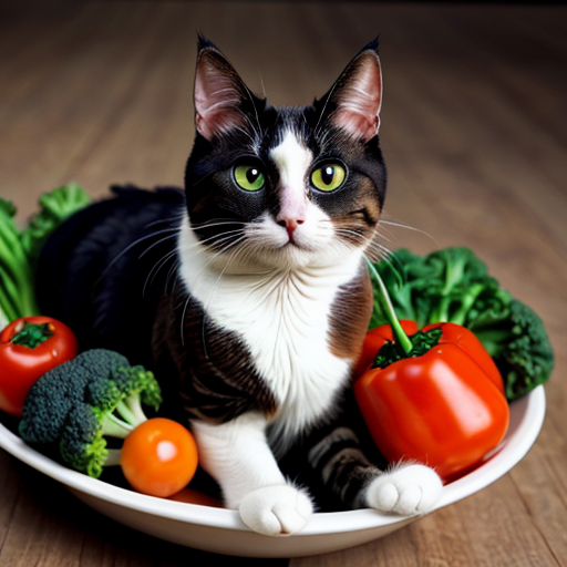 chat en legumes sauf tete queue ventre
