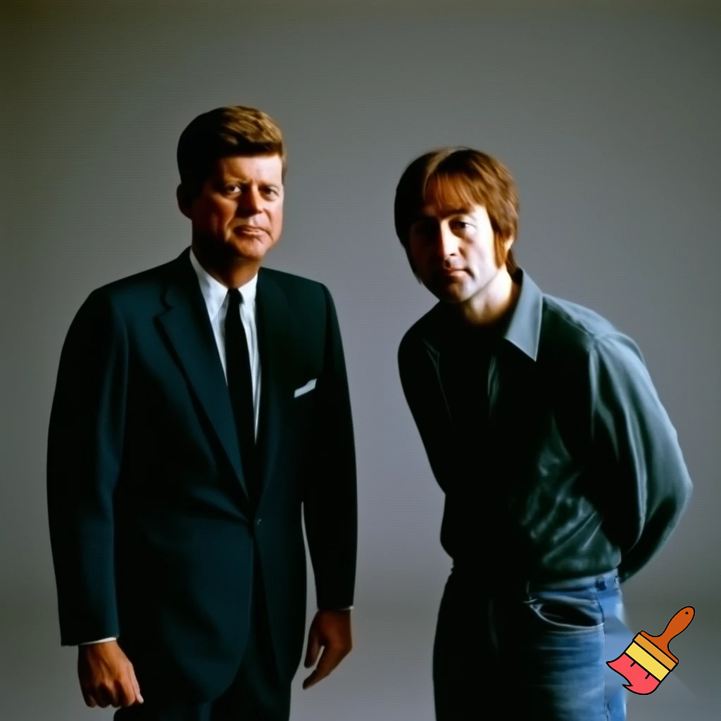 John Lennon and John kennedy