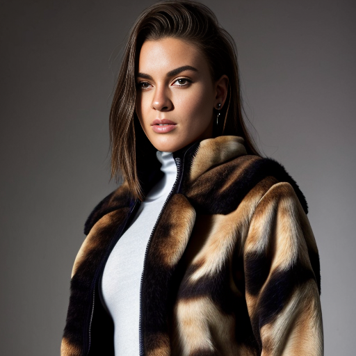 Spotted hyena skin coat