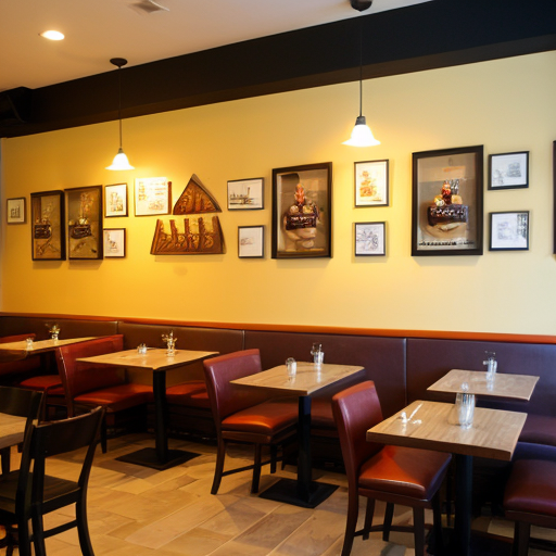 wall of cafe and restraunt