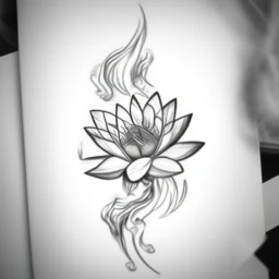 july birth flower tattoo